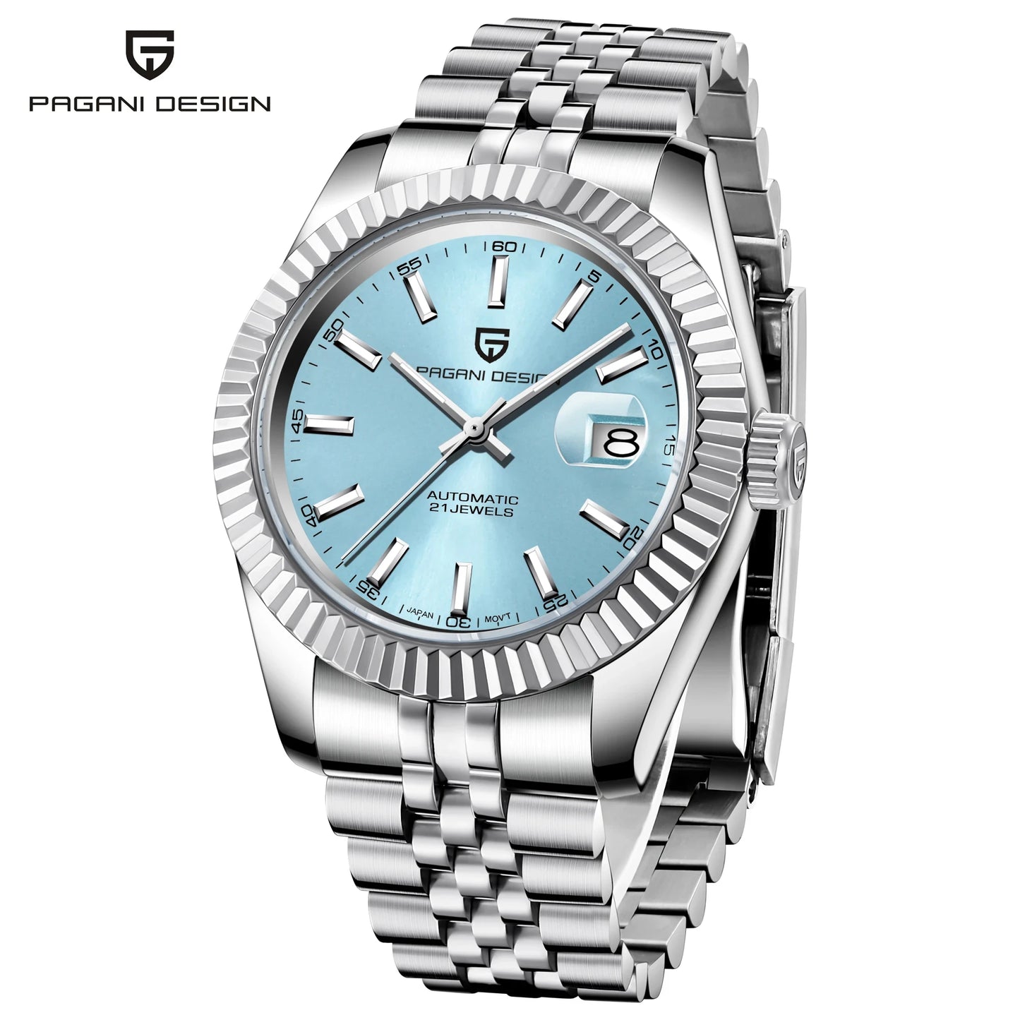 PAGANI DESIGN Man Mechanical Watch Top Brand Luxury Automatic Watch Stainless Steel 100m Waterproof Watch Men Clock Reloj Hombre