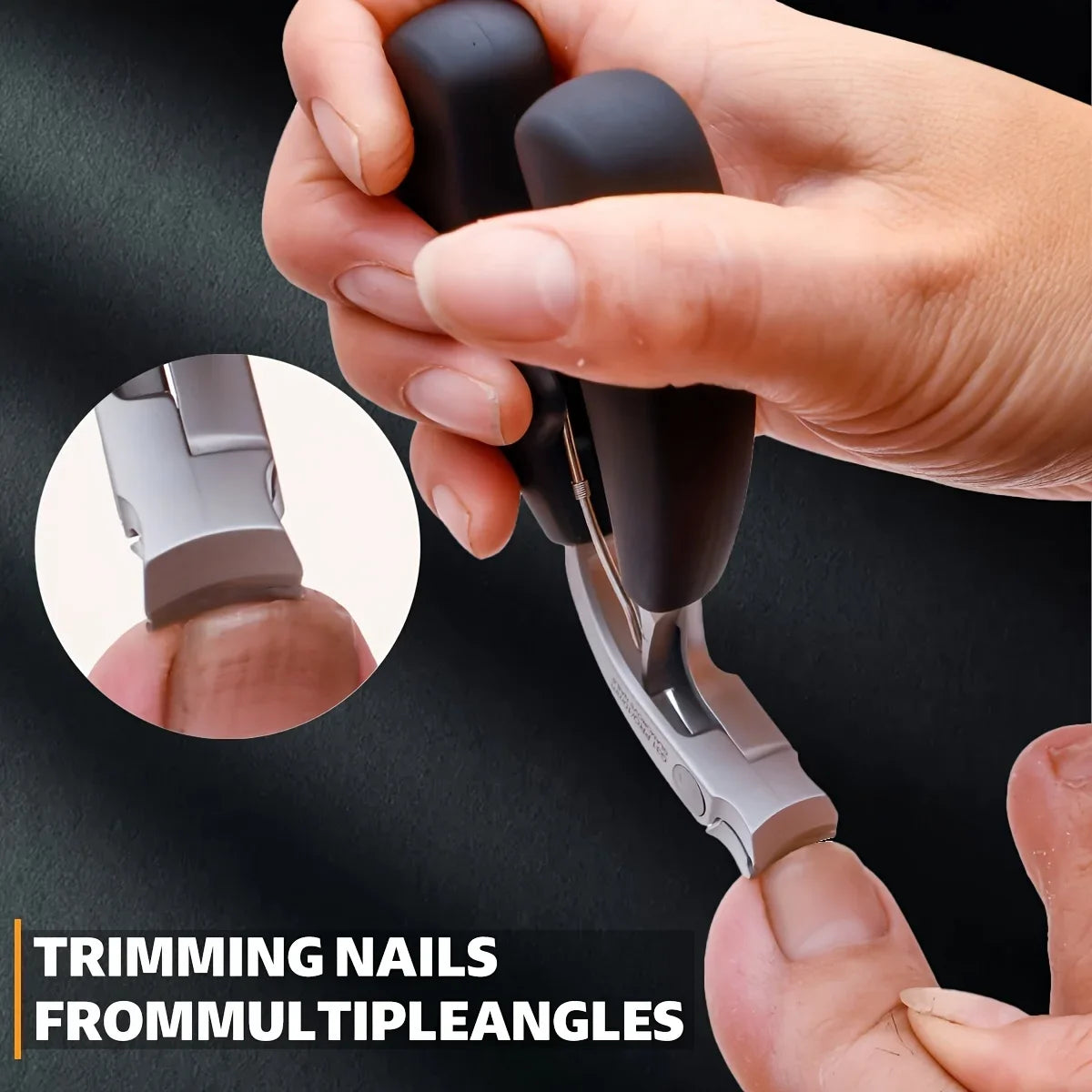 Stainless Steel Elbow Nail Clippers with Large Opening Nail Clippers Set Decoration Nail Cutter Tools