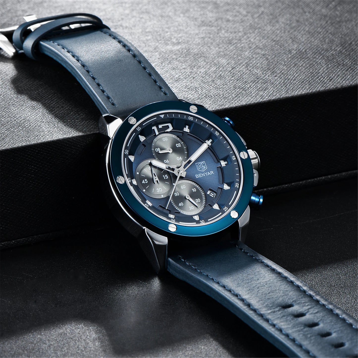 BENYAR Top Luxury Brand 2023 New Men's Watches Multifunction Quartz Sport Chronograph Watches Men Wrist Watch Relogio Masculino