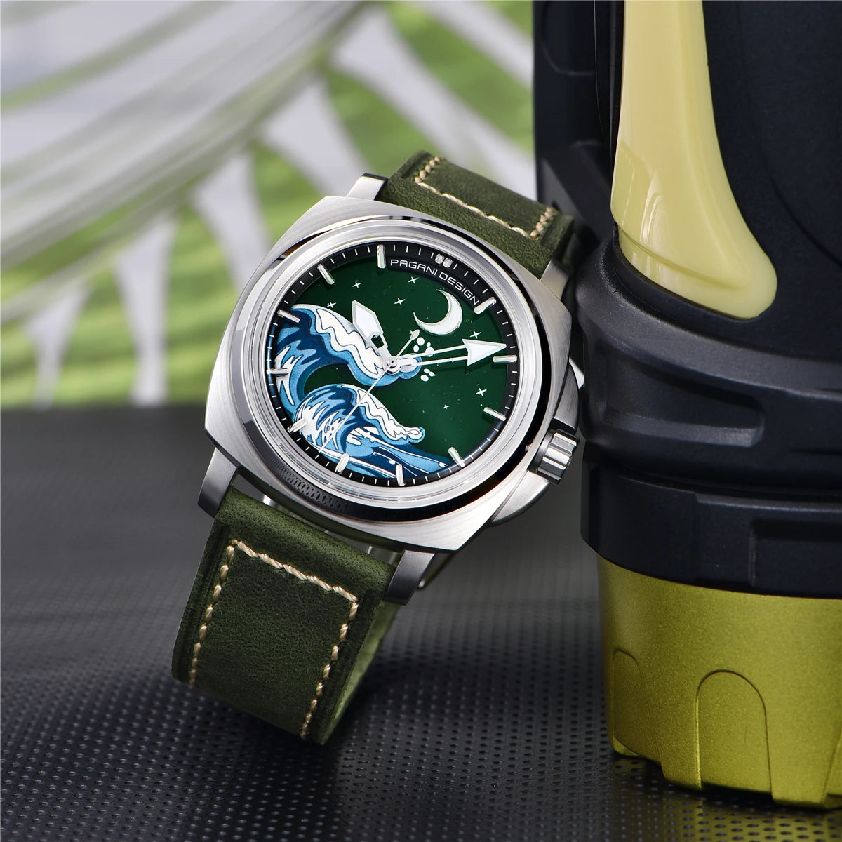 Pagani Design 2025 New NH35A 43MM Fashionable Men's Automatic Mechanical Watch Stainless Steel Waterproof 10Bar dial Glow reloj