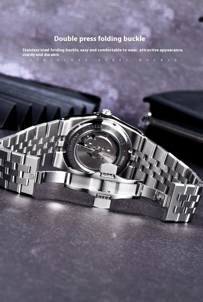 PAGANI DESIGN Men's Watch Fully Automatic Mechanical Stainless Steel Strap Night Light Watch PDYS027