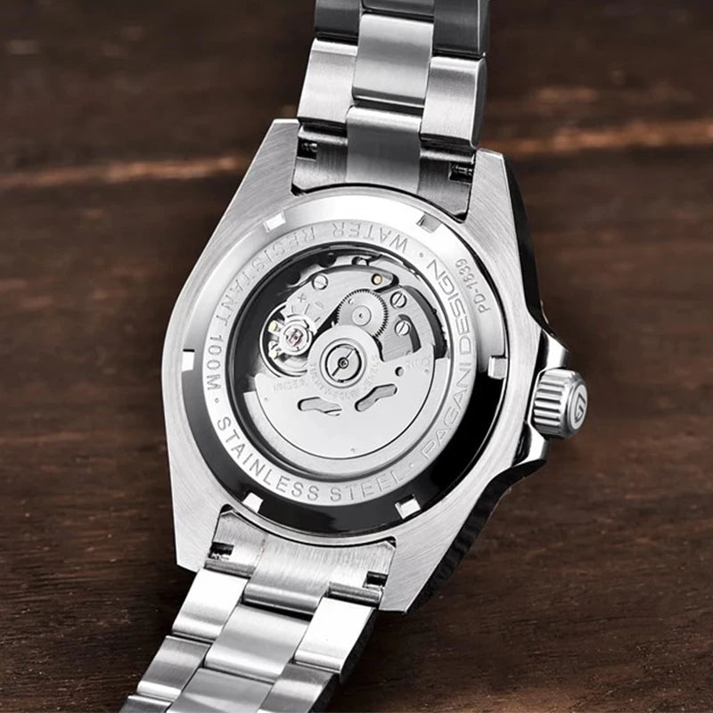 2024 New PAGANI DESIGN 43MM Men Mechanical Watches Luxury Ceramic Bezel 120 Clicks Automatic Watch 100M Waterproof Watch for Men