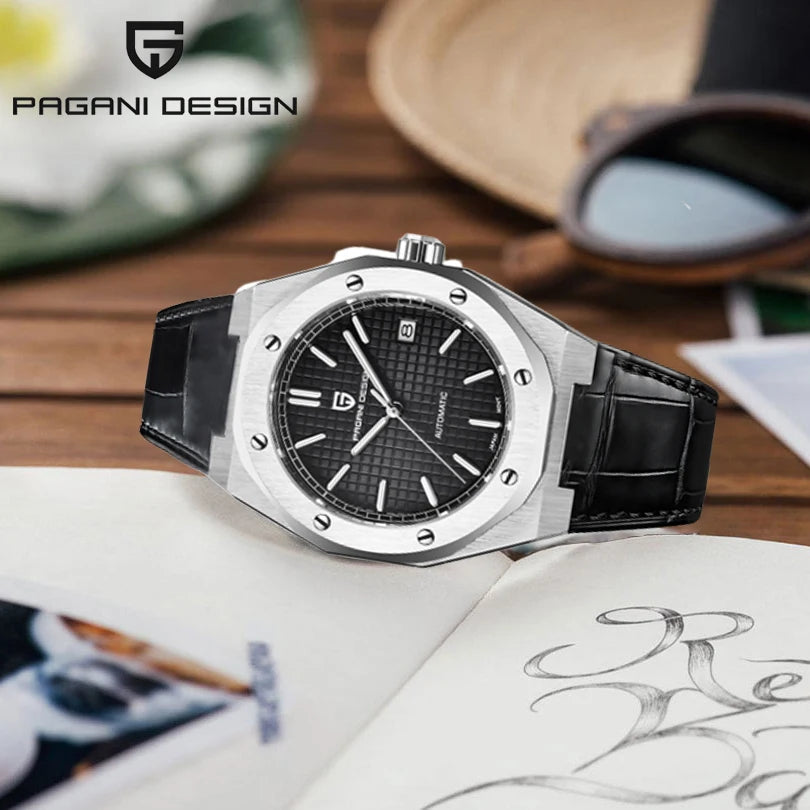 PAGANI DESIGN 2025 New 8215 Men's Automatic Mechanical Watch 40MM Sapphire Stainless Steel Waterproof 10Bar reloj hombre