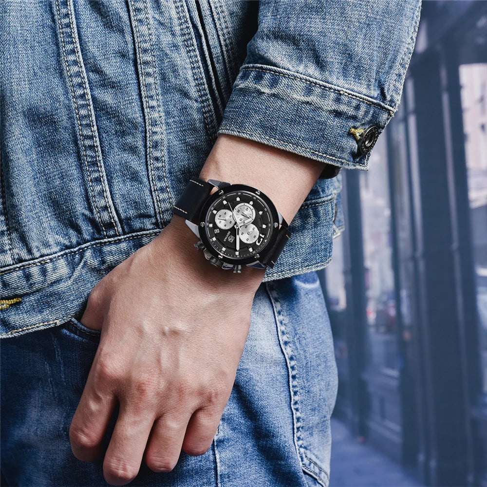 BENYAR Top Luxury Brand 2023 New Men's Watches Multifunction Quartz Sport Chronograph Watches Men Wrist Watch Relogio Masculino