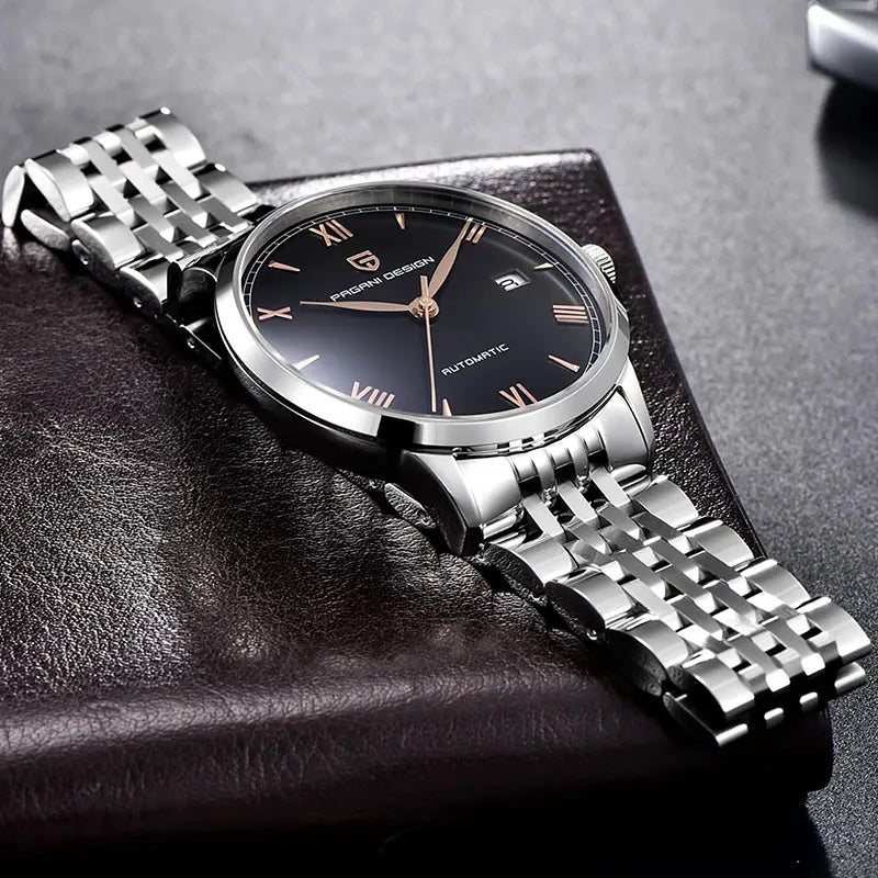 PAGANI DESIGN 40mm Men's Watch NH35 Mechanical Watch Top Brand Sapphire Glass Clock Stainless Steel Waterproof Automatic Watches