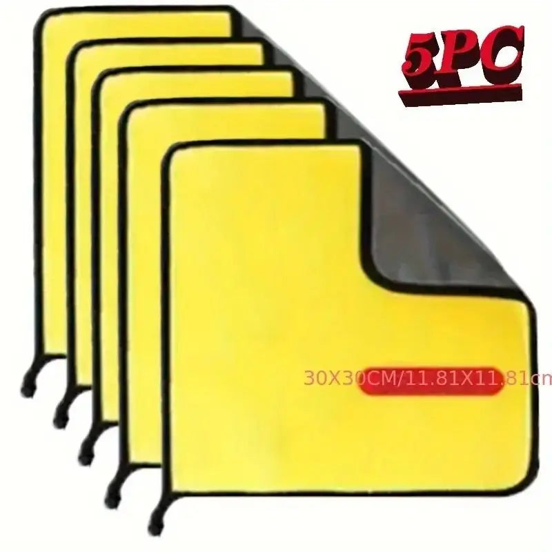 Super Microfiber Car Cleaning Towel Reusable Detail Cloth for Glass Fast-Absorbing Lint-Free Household Vehicle Care Fabrics Cars