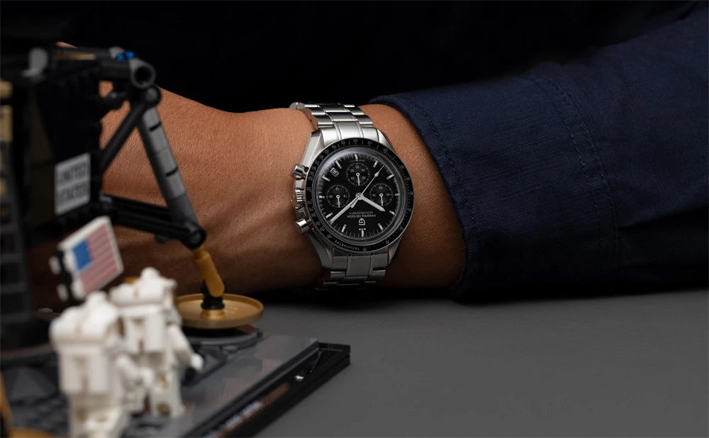 PAGANI DESIGN 2025 New Moon Watch For Men Quartz Multifunction Chronograph Sports Mens Watches Top Brand Luxury Sapphire Mirror