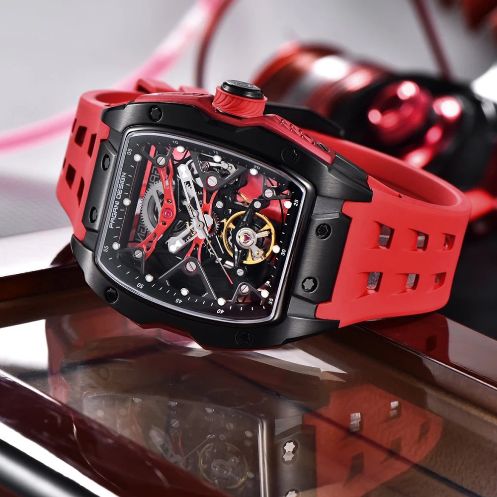 PAGANI DESIGN new hollowed out mechanical automatic watch waterproof luminous watch luxurious top-level trendy watches for man