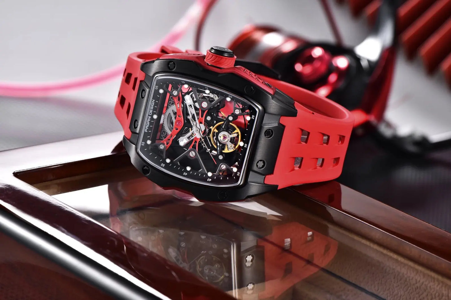 PAGANI DESIGN new hollowed out mechanical automatic watch waterproof luminous watch luxurious top-level trendy watches for man