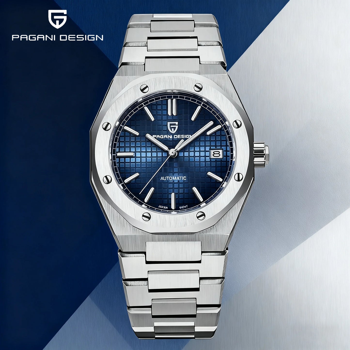 PAGANI DESIGN 2025 New 8215 Men's Automatic Mechanical Watch 40MM Sapphire Stainless Steel Waterproof 10Bar reloj hombre
