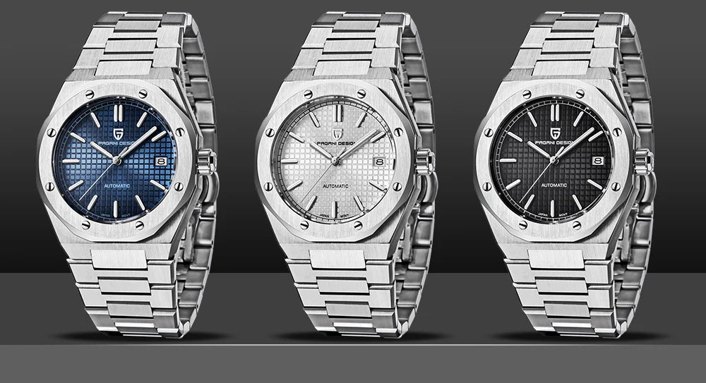 PAGANI DESIGN 2025 New 8215 Men's Automatic Mechanical Watch 40MM Sapphire Stainless Steel Waterproof 10Bar reloj hombre