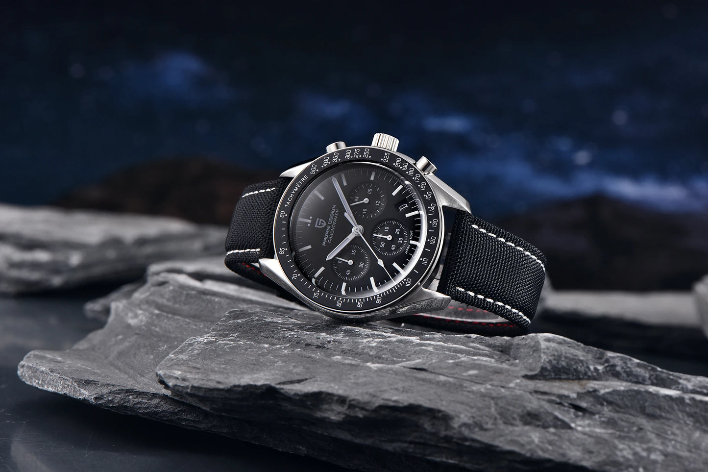 PAGANI DESIGN 2025 New Moon Watch For Men Quartz Multifunction Chronograph Sports Mens Watches Top Brand Luxury Sapphire Mirror