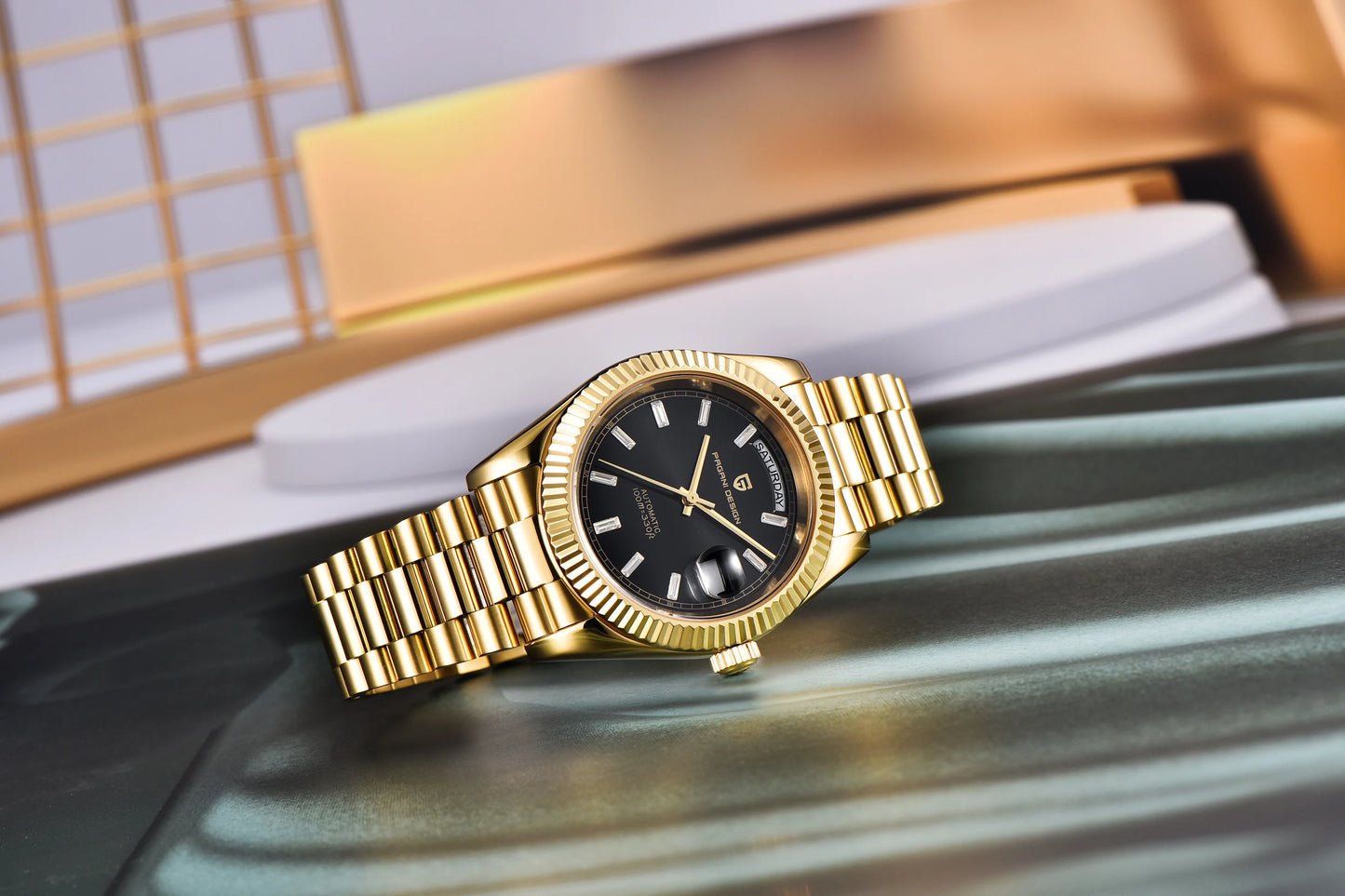 PAGANI DESIGN 2025 New Luxury Rose Gold DD40 Automatic Watch For Men NH36A Mechanical Wristwatch Men Stainless steel Waterproof