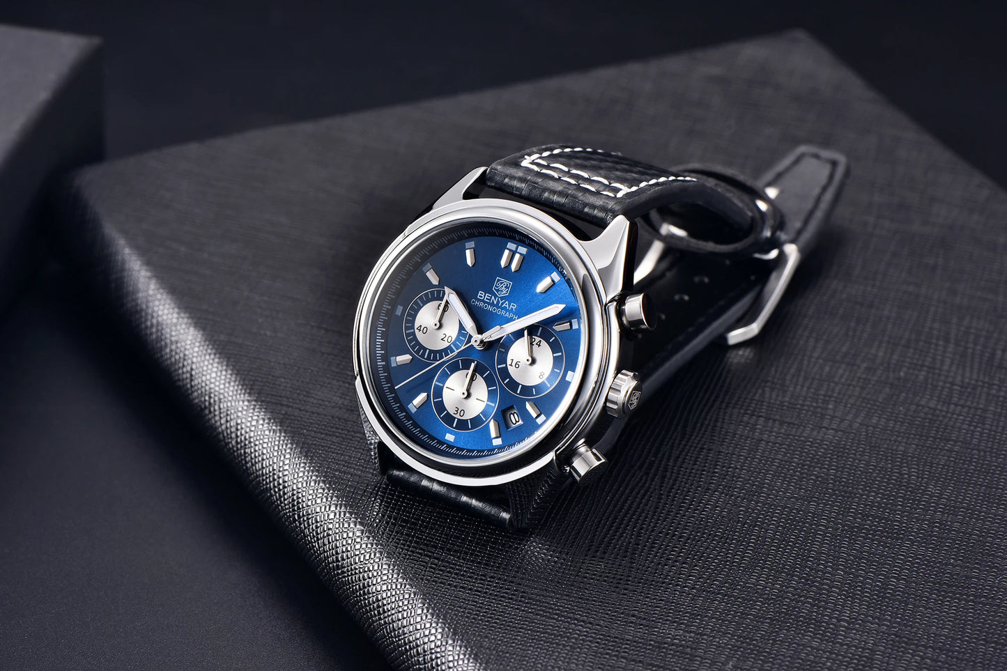 BENYAR 2024 New Watches Men Luxury Brand Chronograph Male Sport Watches Waterproof Stainless Steel Quartz Watch Relojes Hombre