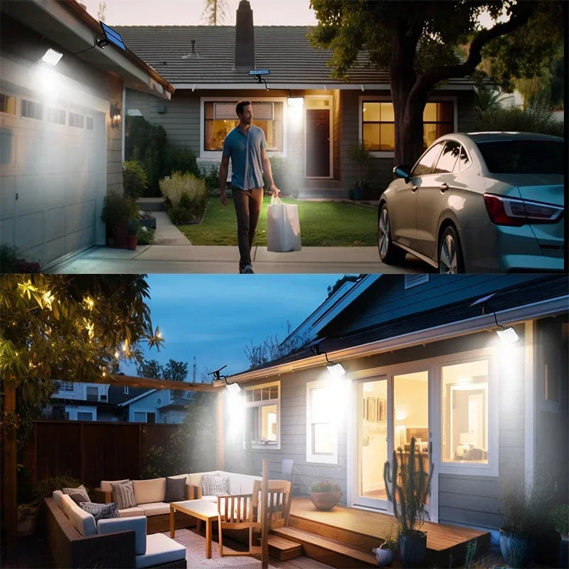 solar outdoor courtyard lights outdoor induction road lights garage lights single head split wall lights household rural yard