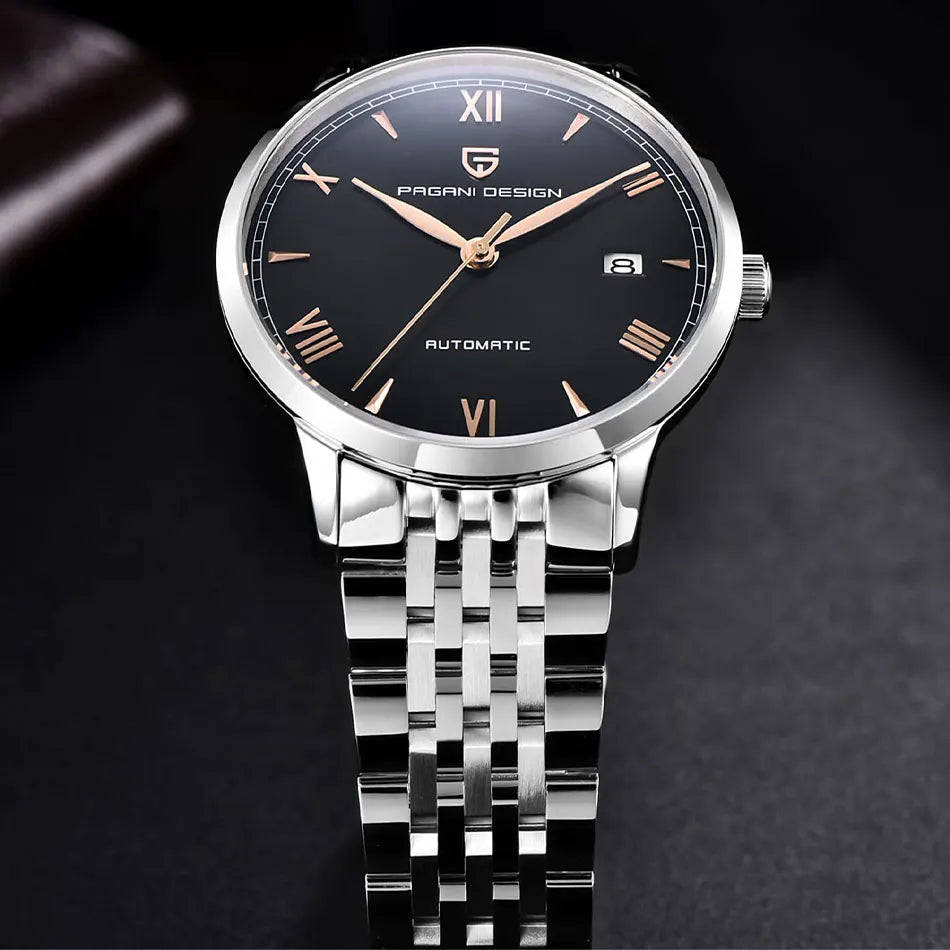PAGANI DESIGN 40mm Men's Watch NH35 Mechanical Watch Top Brand Sapphire Glass Clock Stainless Steel Waterproof Automatic Watches