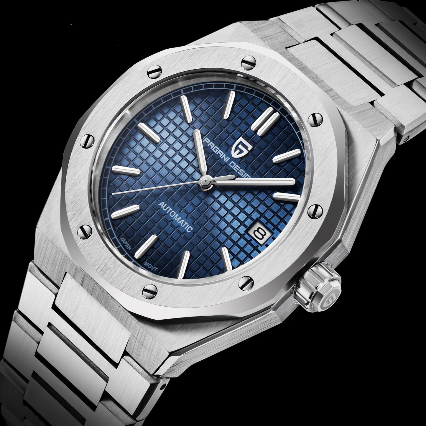PAGANI DESIGN 2025 New 8215 Men's Automatic Mechanical Watch 40MM Sapphire Stainless Steel Waterproof 10Bar reloj hombre