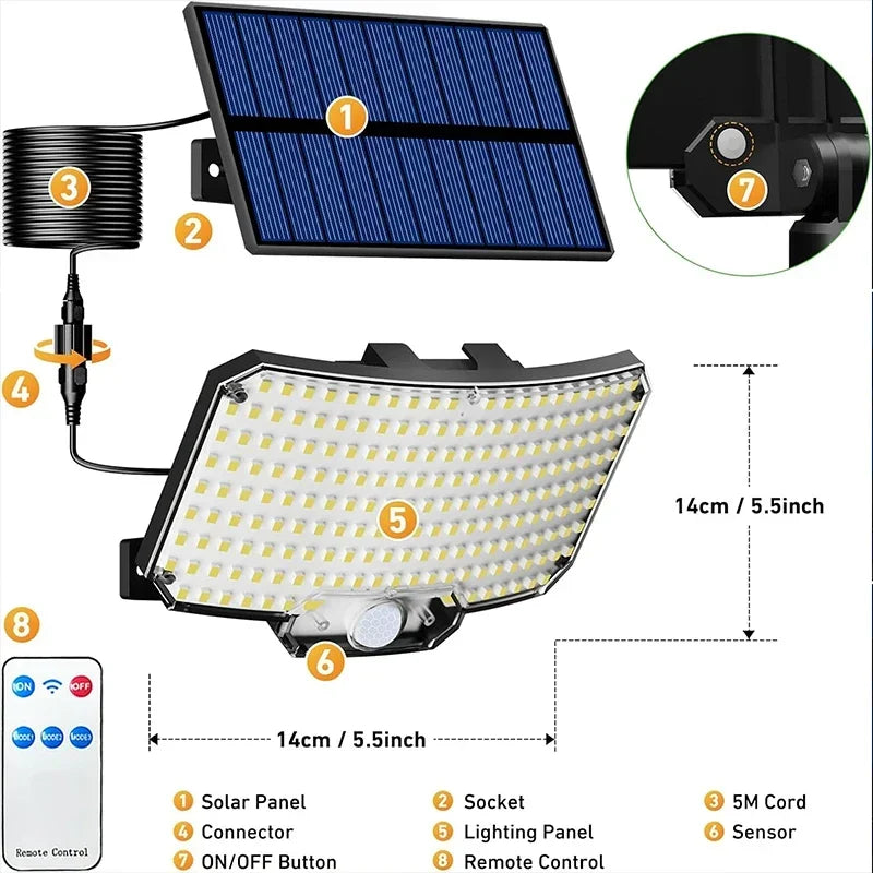 solar outdoor courtyard lights outdoor induction road lights garage lights single head split wall lights household rural yard