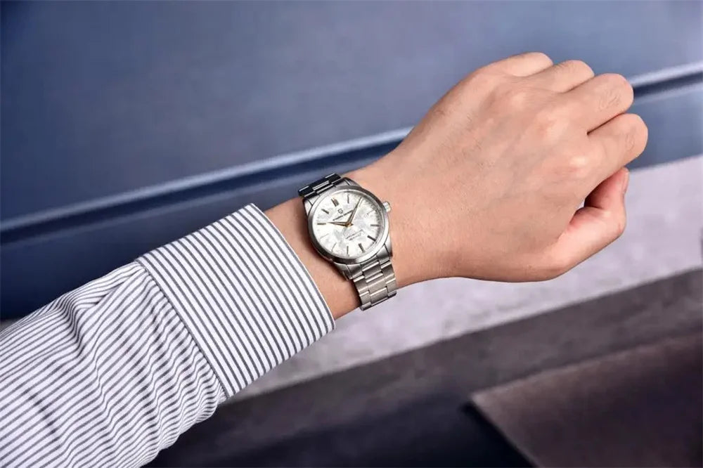 PAGANI DESIGN 40MM Meteorite dial Men Quartz Watches Luxury Business Sapphire 316L Stainless Steel 100M Waterproof Watch For Men
