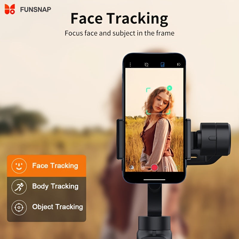 3-Axis Gimbal Stabilizer for iPhone 13 12 11 Pro Max XS X XR Samsung s21 s20 Android Smartphone, Handheld Gimble with Focus Wheel, Phone Stabilizer for Video Recording Vlog - FUNSNAP Capture 2s Combo