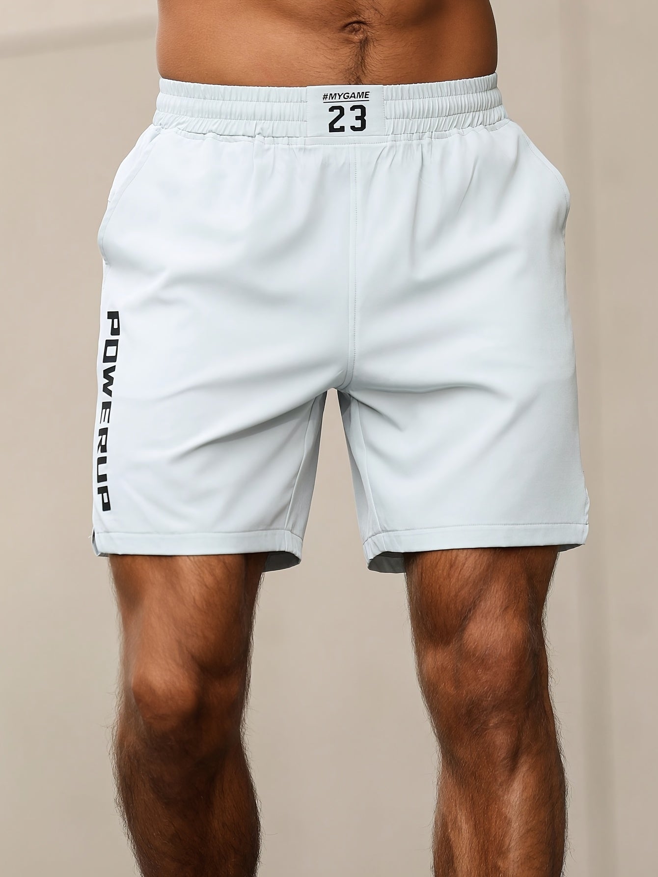 Men'S Quick-Dry Athletic Shorts - Moisture-Wicking Workout Shorts with Elastic Waistband, Lightweight Gym Running Beach Shorts with Side Pockets - Machine Washable Performance Swim Trunks for Swimming, Training, Casual Outdoo
