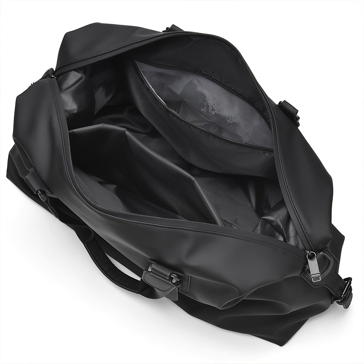 Large Capacity Gym Bag - Heavy-Duty Oxford Fabric Workout Bag with Zipper Closure, Spacious Sports Duffel for Men & Women, Gym, Travel, Business - Minimalist Design in Black/, Easy-to-Clean, Workout Accessories, Sleek Look, S