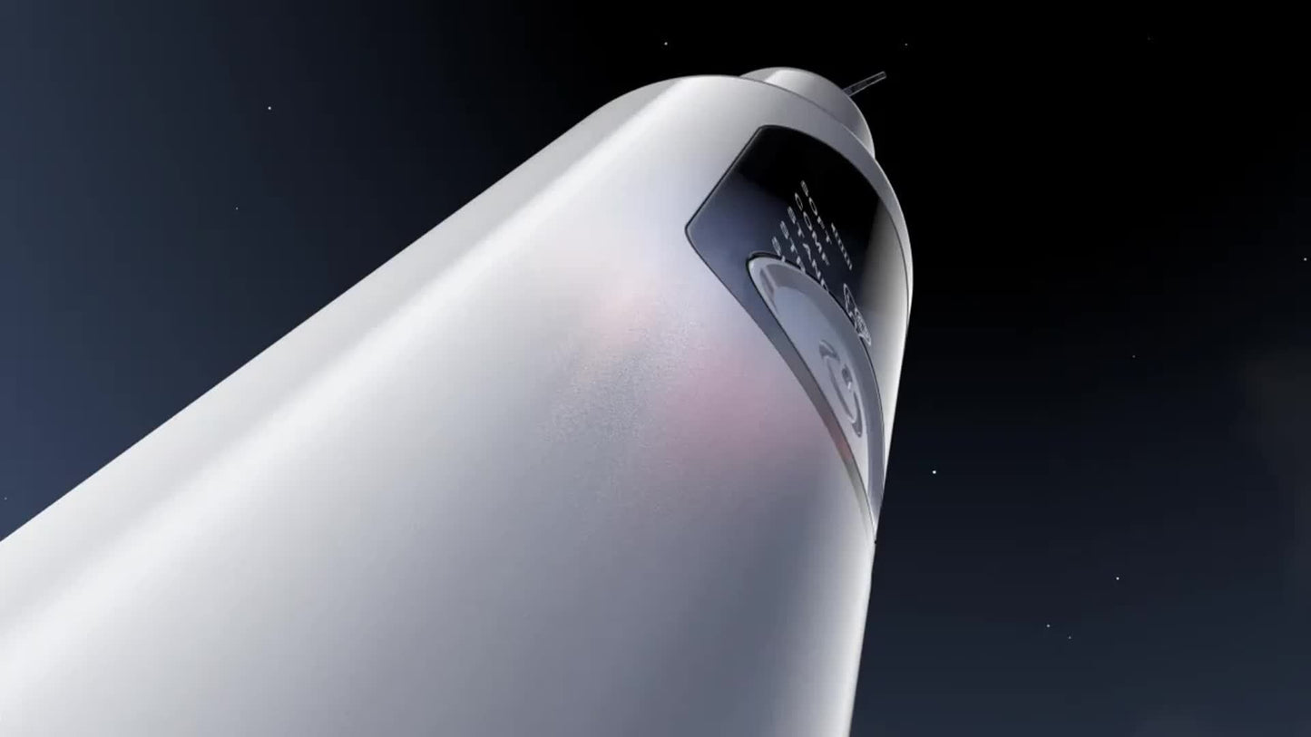 Escova de dentes elétrica com luz LED, 2 cabeças de substituição, 5 modos ajustáveis - Solução de higiene oral rápida, prática e eficiente, acessórios metálicos incluídos, cuidados diários de higiene oral | Design moderno de escova de dentes