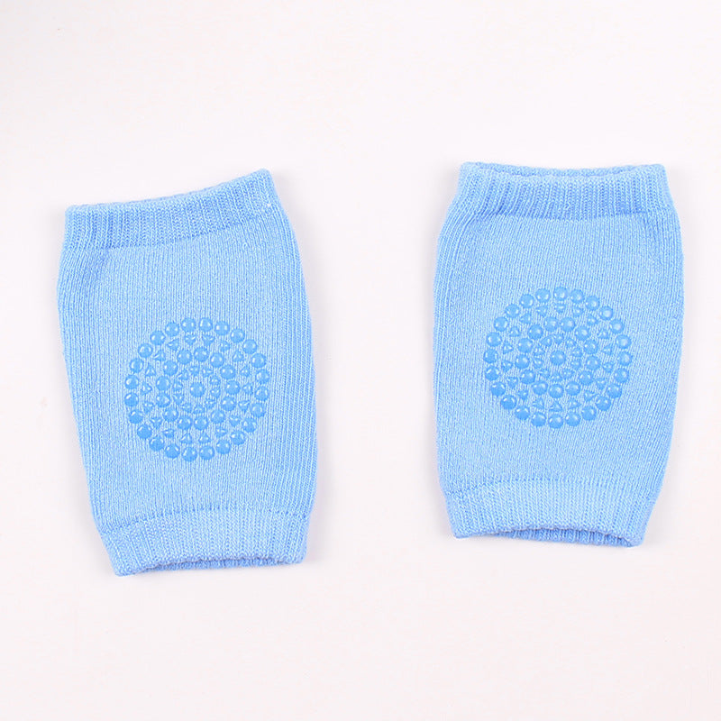 A Pair Four Seasons Fur Ring Baby Leg Protector, Elbow Toddler Crawling Baby Smiley Face Knee Brace Non-slip Socks, Adjustable Elastic Neutral, For Crawling 0-36 Months Of The Baby Girls Boys