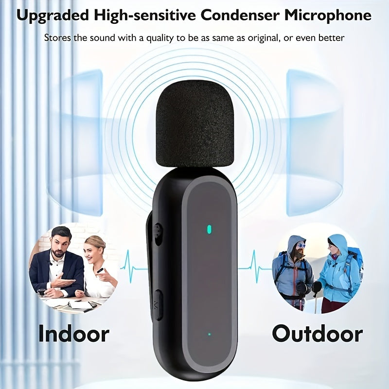 Kit 2 Microfones Sem Fios Profissionais com Estojo