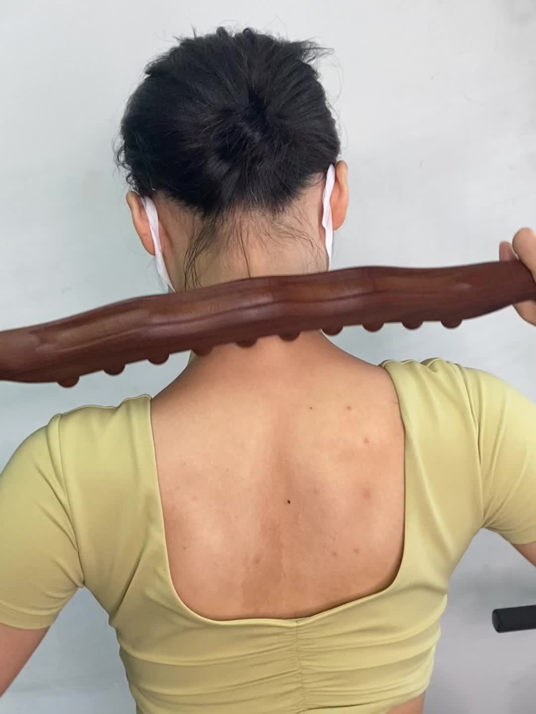 1pc Massage Tools For Body With 31 Beads, Muscle Shaping, Wooden Massage Stick For Back, Neck, Hand, Leg, Waist