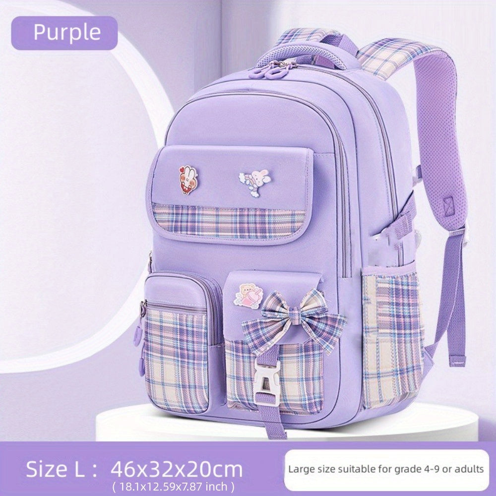 Bow Tie Lady Pink INS Backpacks for Girls Backpack School Bookbag for Teenage Cute Book Bag, Buy Backpack