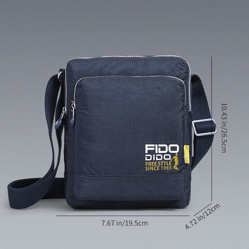 Phidudu Men's Single Shoulder Bag Fashion Casual Crossbody Oxford Cloth Outdoor Small Backpack Korean Style Trendy Bag