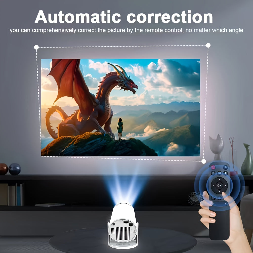 Magcubic HY300 Pro Android 11  Projector with 4K Support, 260ANSI Lumens, Dual 6 & 5.0, 3.3meter Screen, Portable Home Theater Projector with Built-in Speakers, 50,000-Hour Bulb Life, Compatible with , , Gaming Consoles - Com