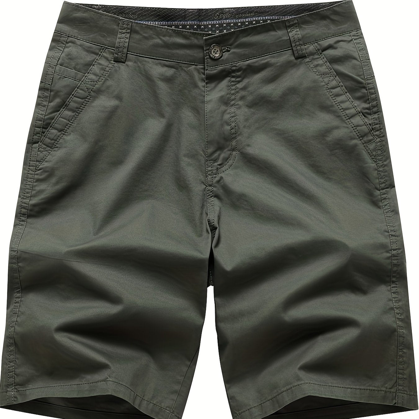 Men'S Loose-Fit Breathable Stretch Suit Shorts - Soft Light Beige-Friendly Fabric, Super Comfortable & Versatile for Work, Casual, Outdoor, and Leisure Activities, Perfect for Home, Fishing, and Gifts, Ideal to Size Up, Casua