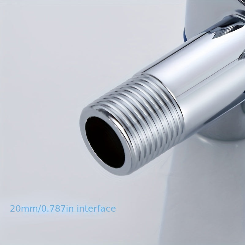 Versatile Wall-Mounted Spray Gun Set with Dual Stainless Steel Valves - Ideal for Bathroom, Pet Showers & More, Chrome Finish, Easy Installation, Fits G1/2 Hoses, Floor Cleaning Tool|Sleek Bathroom Fixture|Durable Alloy Const