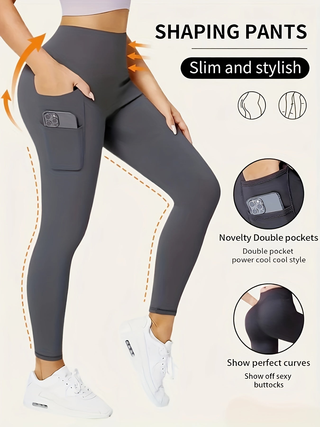 Women's High-Waisted Pants - Non-See-Through Stretchy Leggings with Fit, All-Season & Casual Pants for,, Casual Attire - Burgundy Bottoms, Trousers, Sleek Design, Supportive Waistband, Versatile, Enthusiasts