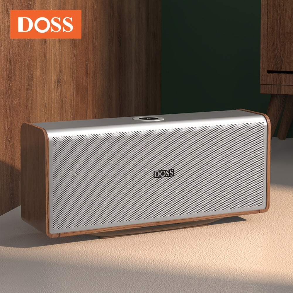 DOSS SoundBox XL Ultra 80W Wireless Home Speaker with Subwoofer, 2.1 Channel Sound System, 18-Hour, Wireless 5.3, -C, DSP Technology & Low Frequency, Compatible with Smartphones, Tablets, Laptops, Music Players - Modern Metal
