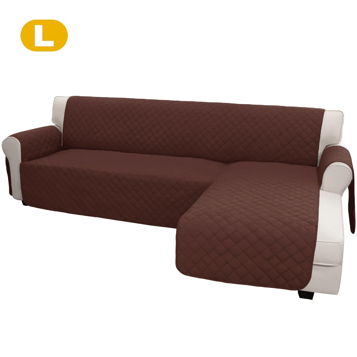 1pc Brushed Spring Polyester Two-Tone Double-Sided Chaise Lounge Cushion, Universal Sectional Sofa Cover for Left And Right Chaise.