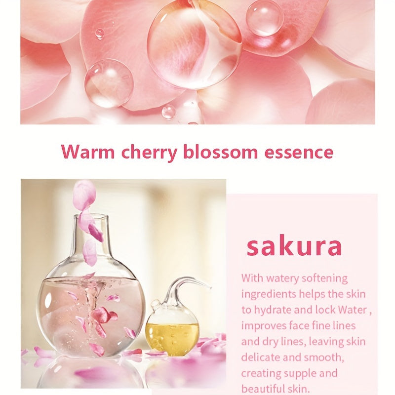 30/60g Sakura Facial Care Moisturizing Face Cream, Repairs Dry Skin, Protects Skin, Improves Skin Texture, Tightens Skin, Makes Skin Tender And Delicate, Suitable For All Skin Types, And Makes Your Skin Look Young With Plant