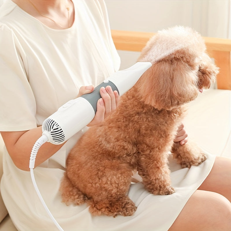 Pet Grooming Blow Dryer for Cats And Dogs, 3 Speed Wind Control, 3 Blowing Modes, 220-240V with Type C Plug, No Battery Required, Professional Pet Hair Remover Comb, Cat And Dog Fur Brush, Pet Beauty Styling Tool