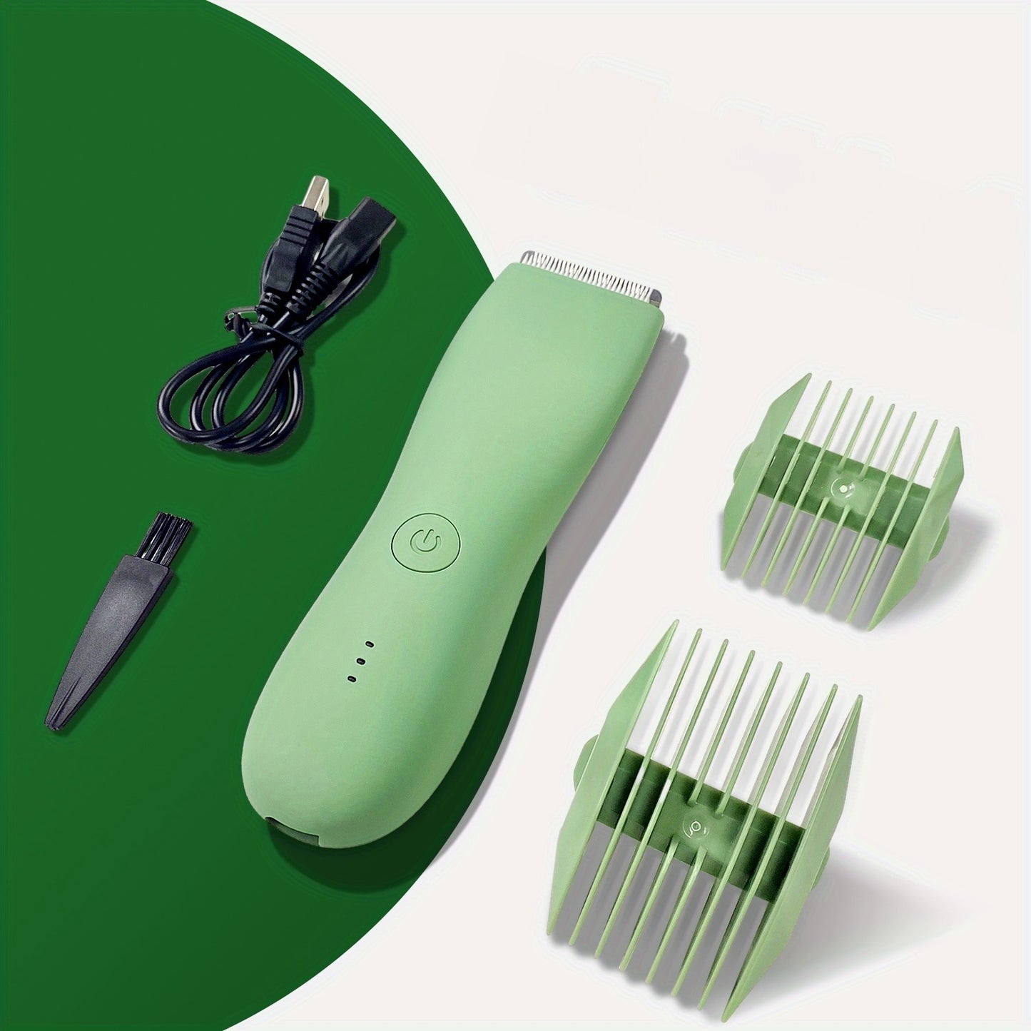 YAFULL Professional Body Groomer with IPX6 Replacement Blades - USB Rechargeable, 800mAh Lithium Battery, Ceramic Blade for Men'S Belly & Body Hair Trimming, Electric Shaver for Bikini & Men'S Grooming, Ideal Gift for Loved O
