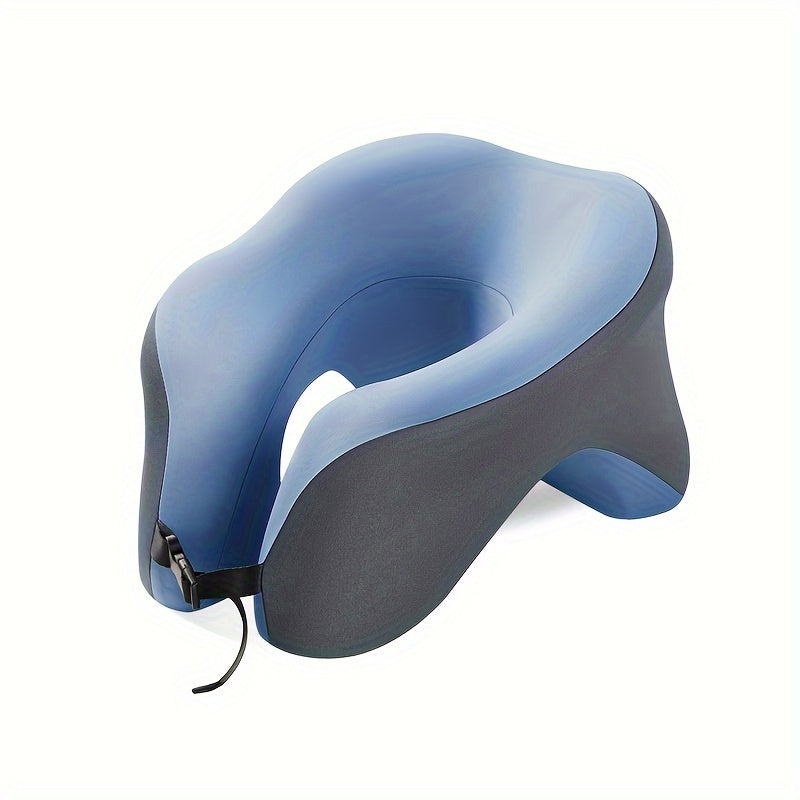 1pc Ergonomic U-Shaped Nap Pillow –, Portable & Machine Washable, Comfortable for Office, Student, and Travel Use, Available in Blue, Gray, Pink
