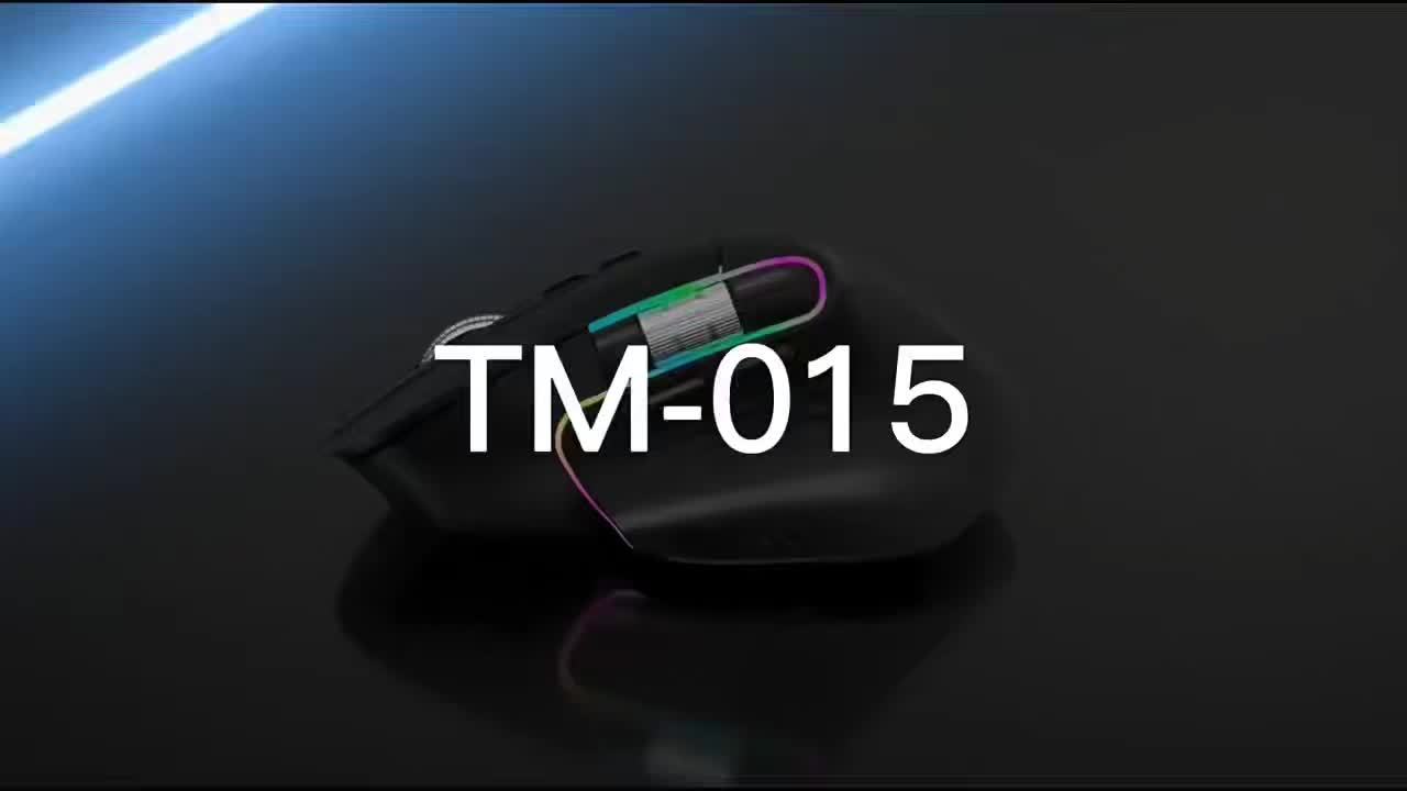Wireless Wireless Mouse, 2.4GHz, Type-C Wired Three Mode Connection, Artificial Vertical Mouse, Rechargeable Optical Mouse, RGB Office Gaming Mouse, Four-Speed Adjustable DP; with 8 Buttons, Dual Sliders Right-Handed Mouse, M