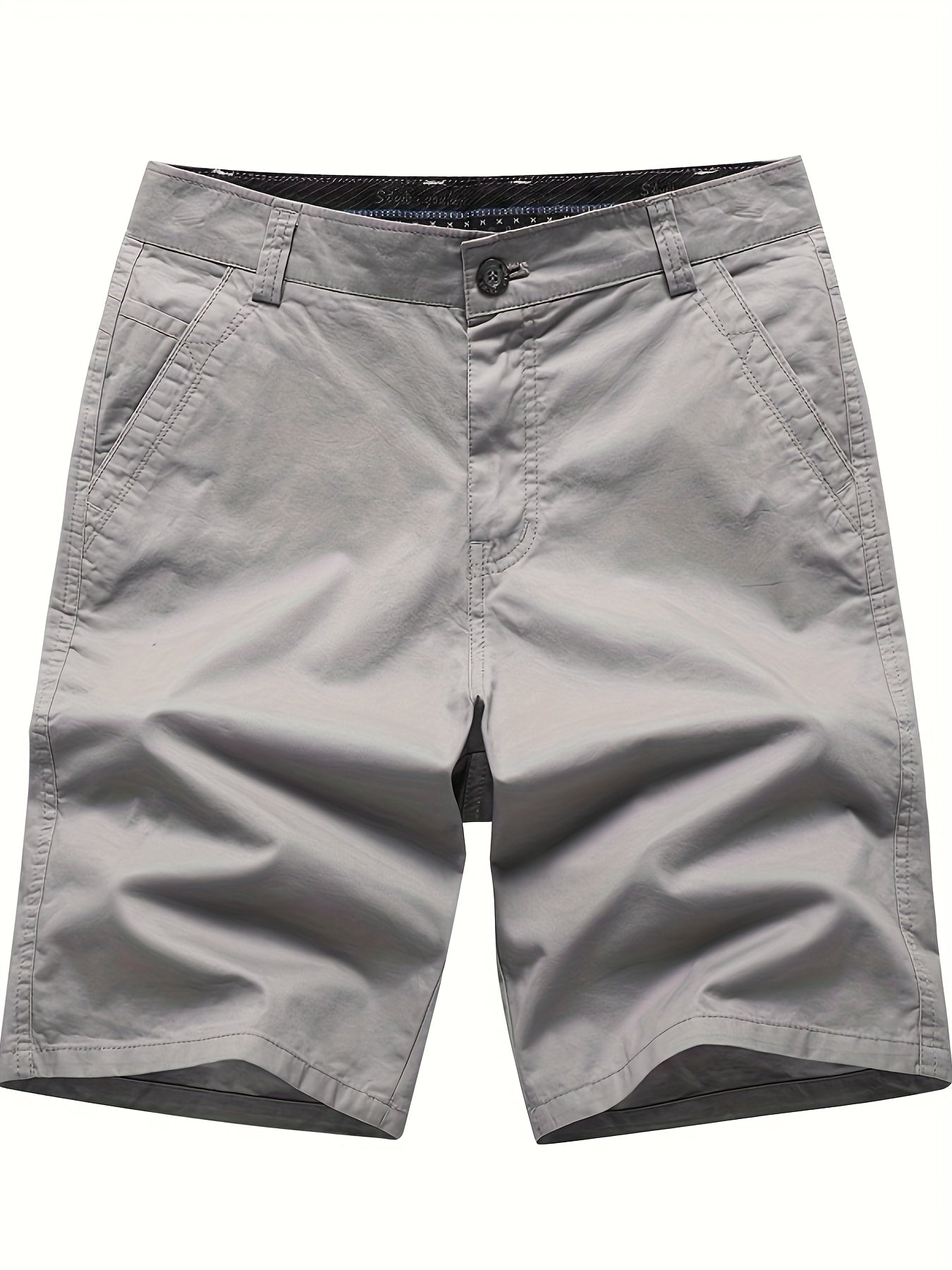 Men'S Loose-Fit Breathable Stretch Suit Shorts - Soft Light Beige-Friendly Fabric, Super Comfortable & Versatile for Work, Casual, Outdoor, and Leisure Activities, Perfect for Home, Fishing, and Gifts, Ideal to Size Up, Casua
