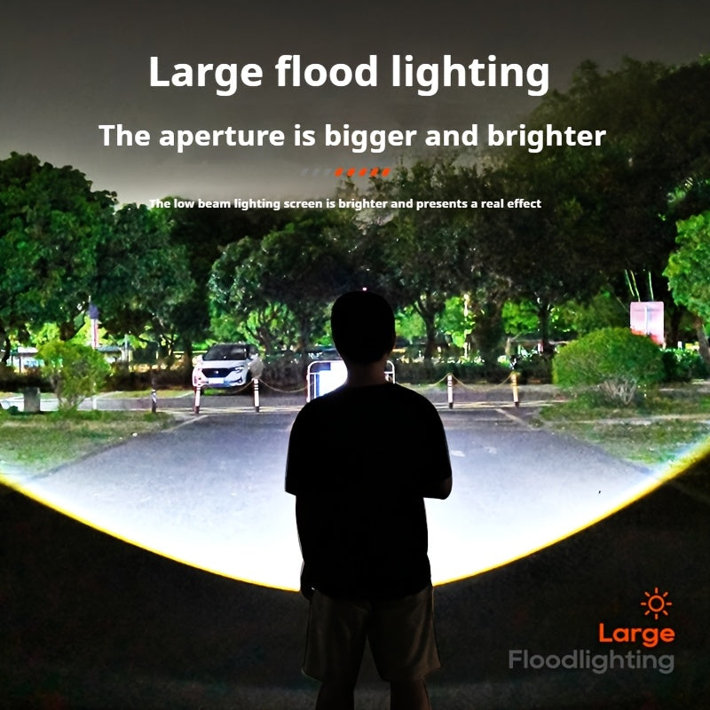 Philips Rechargeable Battery Flashlight, Ultra-Long Life, High Capacity, Portable Spotlight for Outdoor and Emergency Lighting