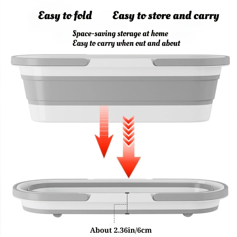 360° Rotating Mop and Bucket Set with Built-in Wringer, Dual Use for Dry & Wet Cleaning Without Handwashing, 6pcs Reusable Pads Included, Stainless Steel Headboard Handle Suitable for Bedroom, Living Room Pet Hair Removal -