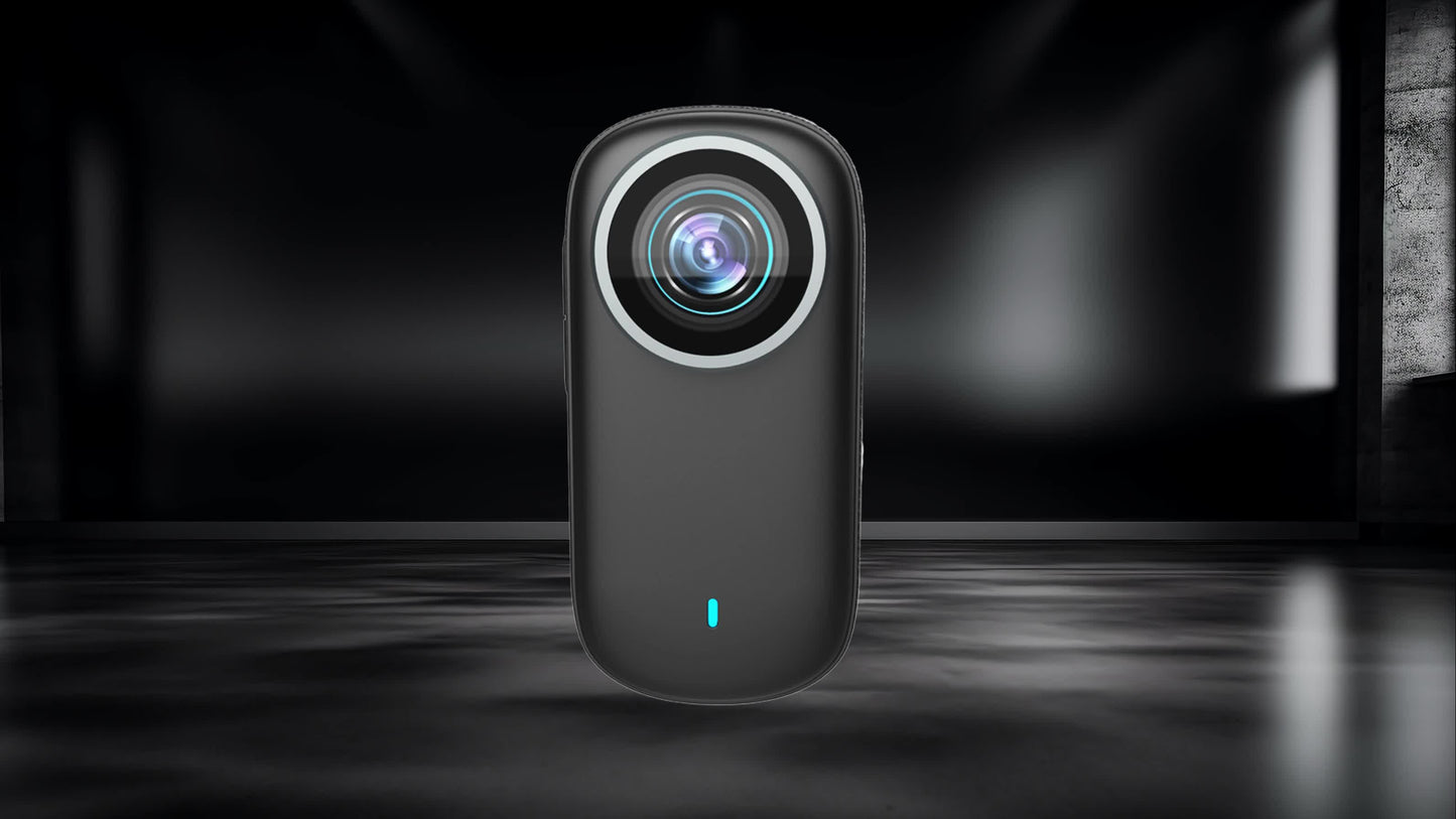 LEMNOI 4K Ultra HD Action Camera, Equipped with 360° Gimbal, Wi-Fi, 4K Video Recording, Long-Lasting Battery Life, Multiple Bicycle/Motorcycle/Helmet Mounts, Compact Design, Suitable for Outdoor And Urban Adventures, Adventu