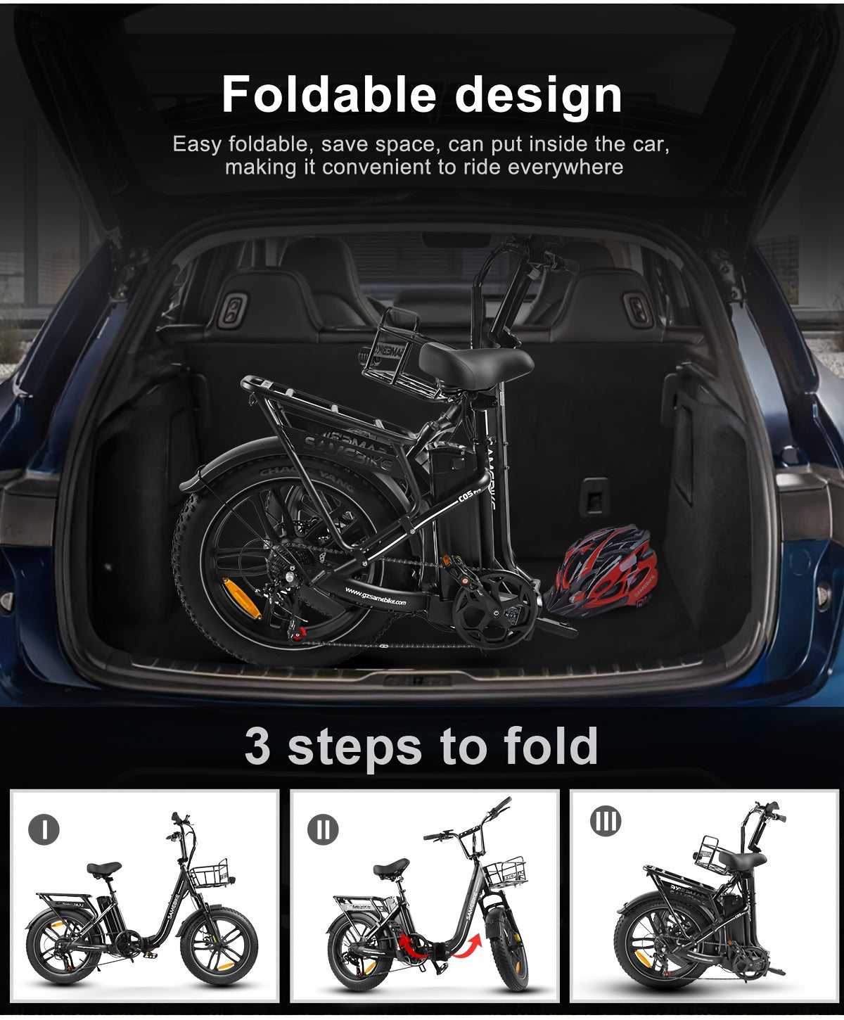 Adult E-Bike, Max 55miles And 25 KM/H City Cruising E-Bike, 50.8cm Tire Mountain Bike Commuting Snow Bike, 468WH Removable Battery, 7 Speed E-Bike, Front Suspension Bike with 6 Styles Of Hex Wrenches, 1 Screwdriver, And 2 Typ