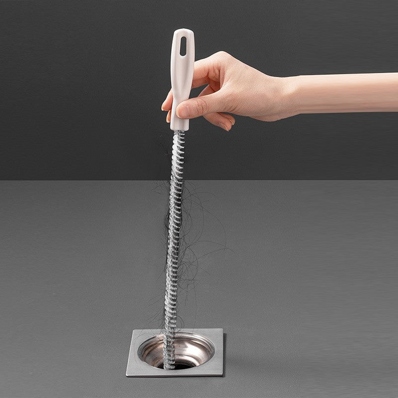 1pc Pipeline Dredging Brush - Sink Drain Overflow Cleaning Brush, Household Sewer Hair Catcher, Snake Hair Drain Clog Remover Cleaning Tool For Bath Tub, Kitchen Sink, Toilet Etc