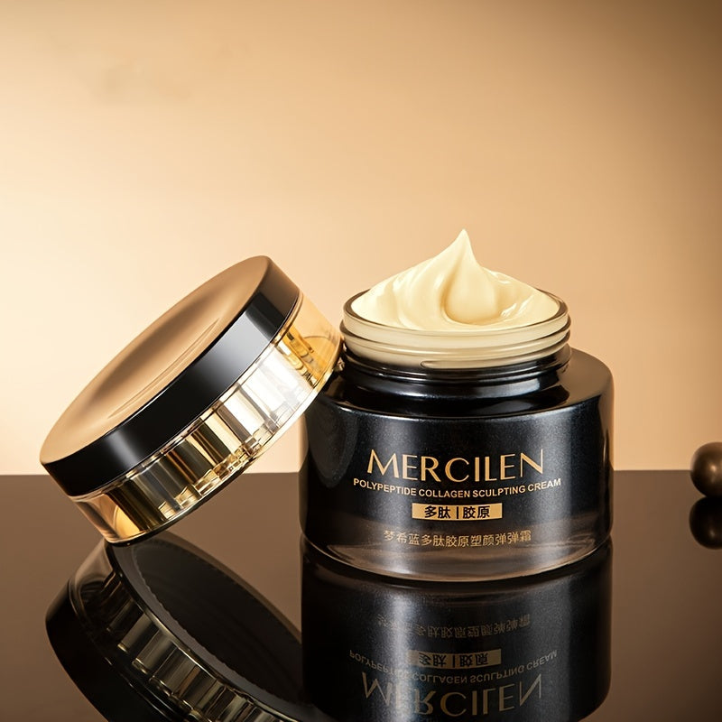 Mercilen Peptide Collagen Moisturizing Cream 50g - Hydrating Face Cream with Hyaluronic Acid & Plant-Based Squalane for Fair Skin, Anti-Aging Benefits, Moisturizing Face Cream | Hydrating Cream | Smooth Texture